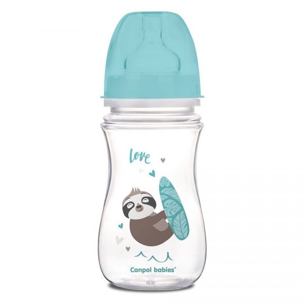 Бутылочка для кормления Canpol Babies Exotic Animals 35/221 голубой 0,24 л