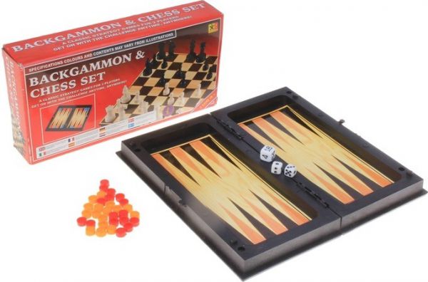 Настольная игра SLand Backgammon & Chess Set 536136