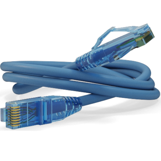 Патч-корд HyperLine PC-LPM-UTP-RJ45-RJ45-C6-1.5M-LSZH-BL 1,5 м, синий